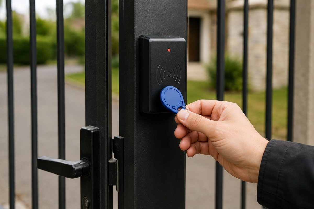 ajouter un badge RFID sur un portail